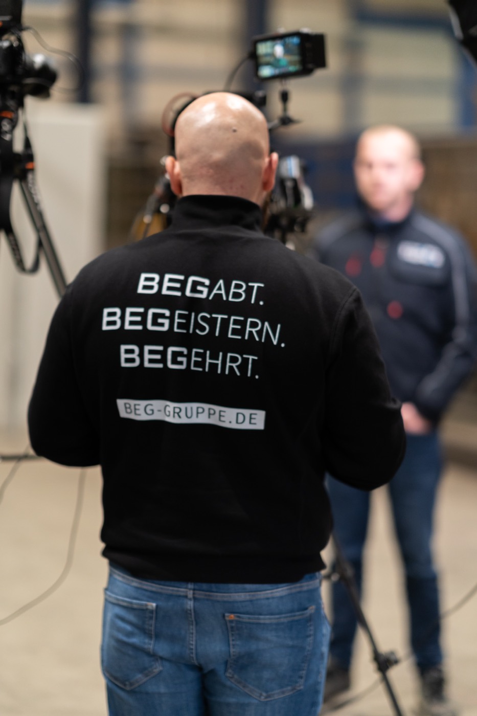 BEG-Team bei einem Kunden vor Ort